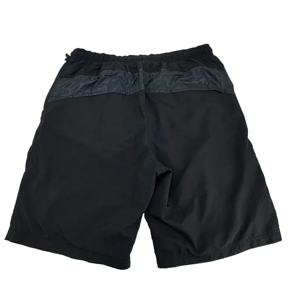 Vintage Y2K Nike Swim Shorts Men's‎ Size Large Black Trunks Fully Lined Pockets